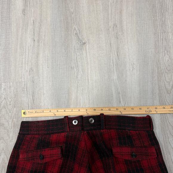 Vintage Mackinaw Emergency Garment Coat & Pants Set Red 1940s Wool Hunting Coat - Picture 14 of 16